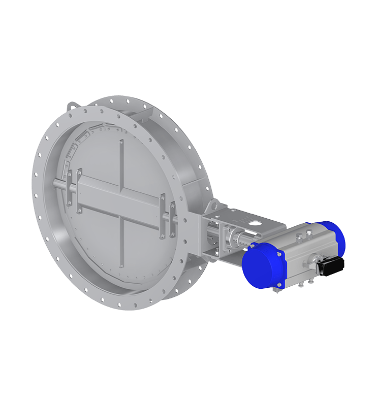 Round single damper